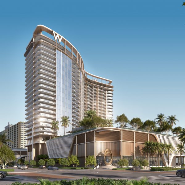 Pedestrian View from A1A - Pompano Beach Residences